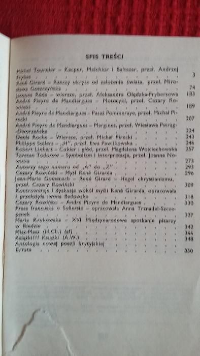 Literatura Na Świecie 12(149) z 1983 - M. Tournier, R, Girard...