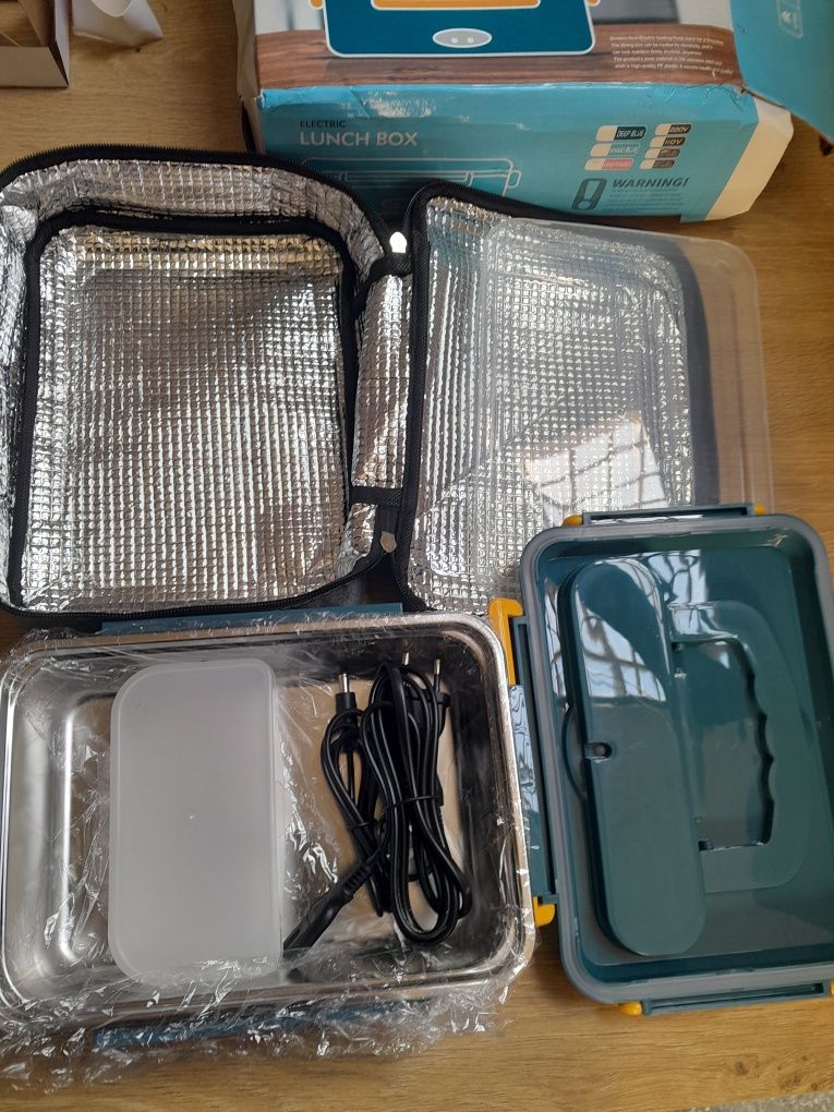 Elektrycznw pudełko lunch box 12v 220v aceyoon przenośne 1.8l 60w
