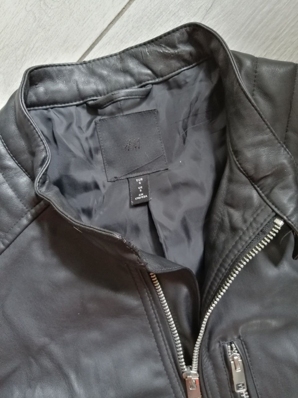 Kurtka S skóra męska H&M