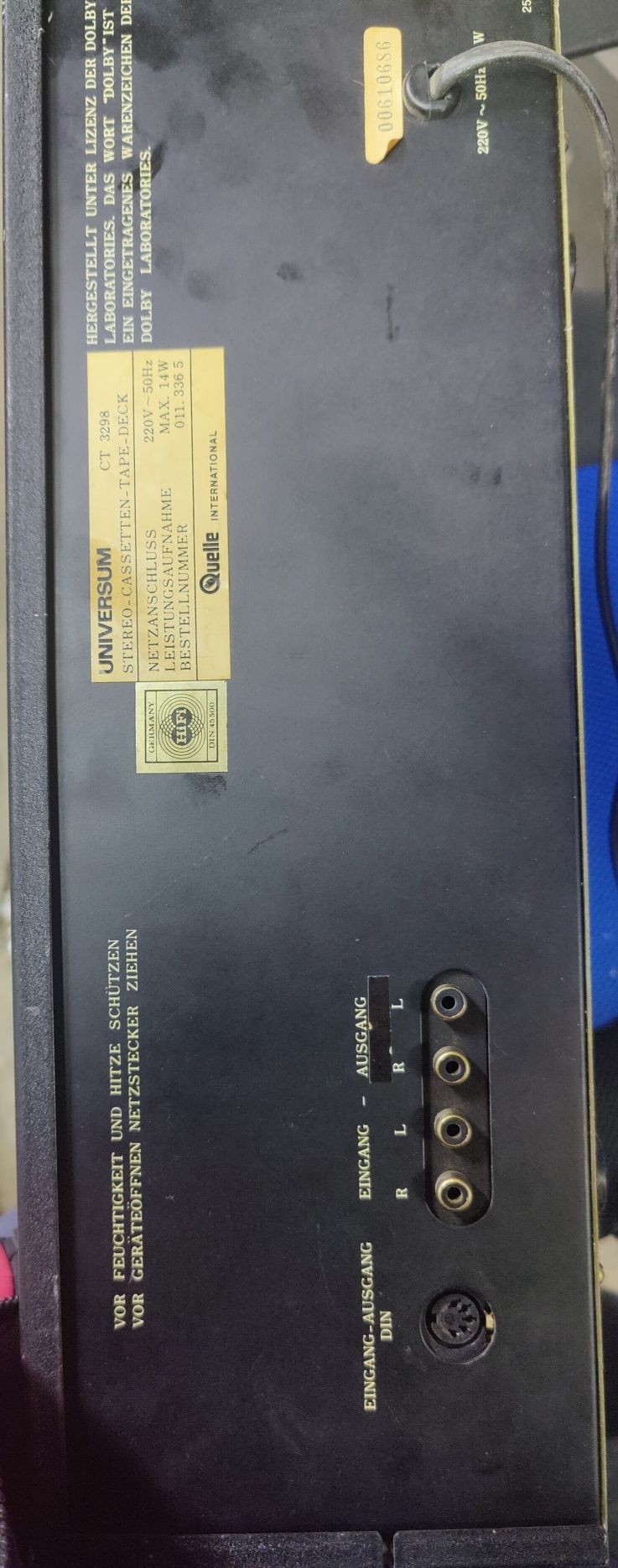 Tape Deck Uniwersum 2500 CT3298