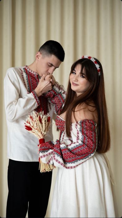 Корсет вишиванка з рукавами та чокер, етно корсет з вишивкою