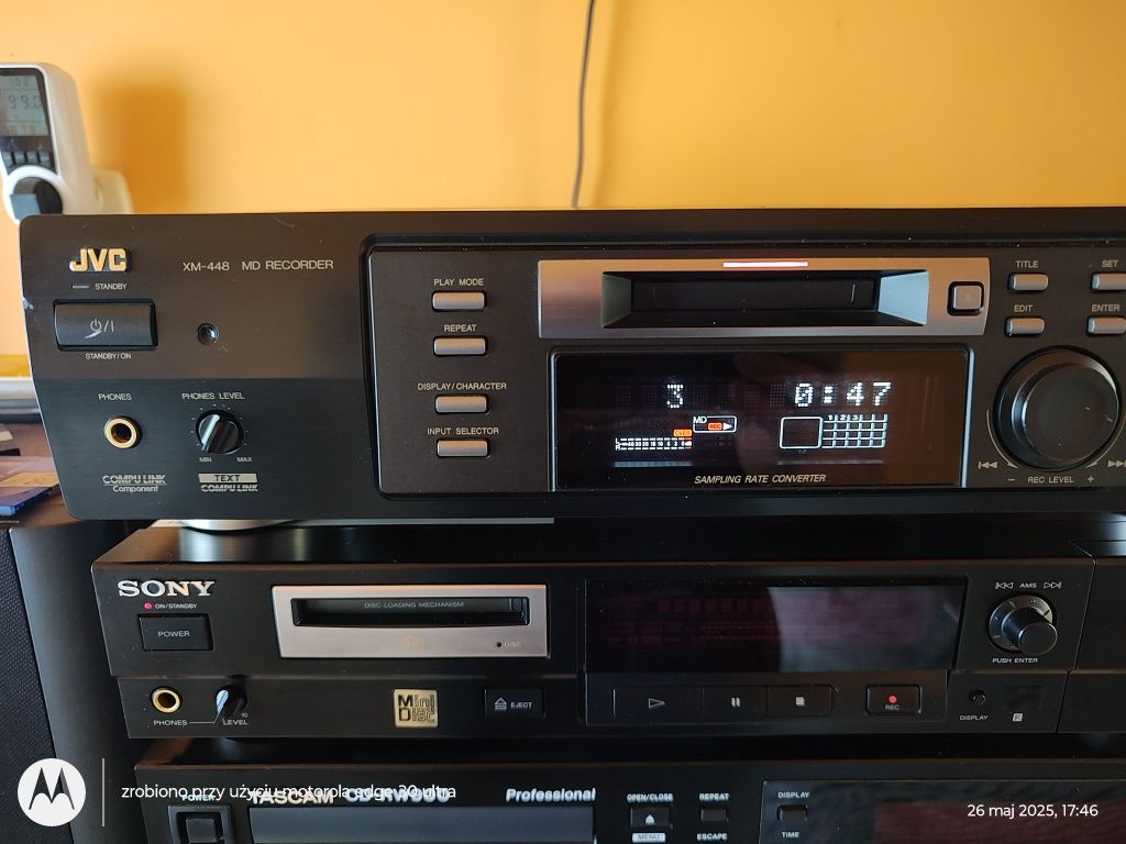 JVC XM 448 MiniDisc uszkodzony