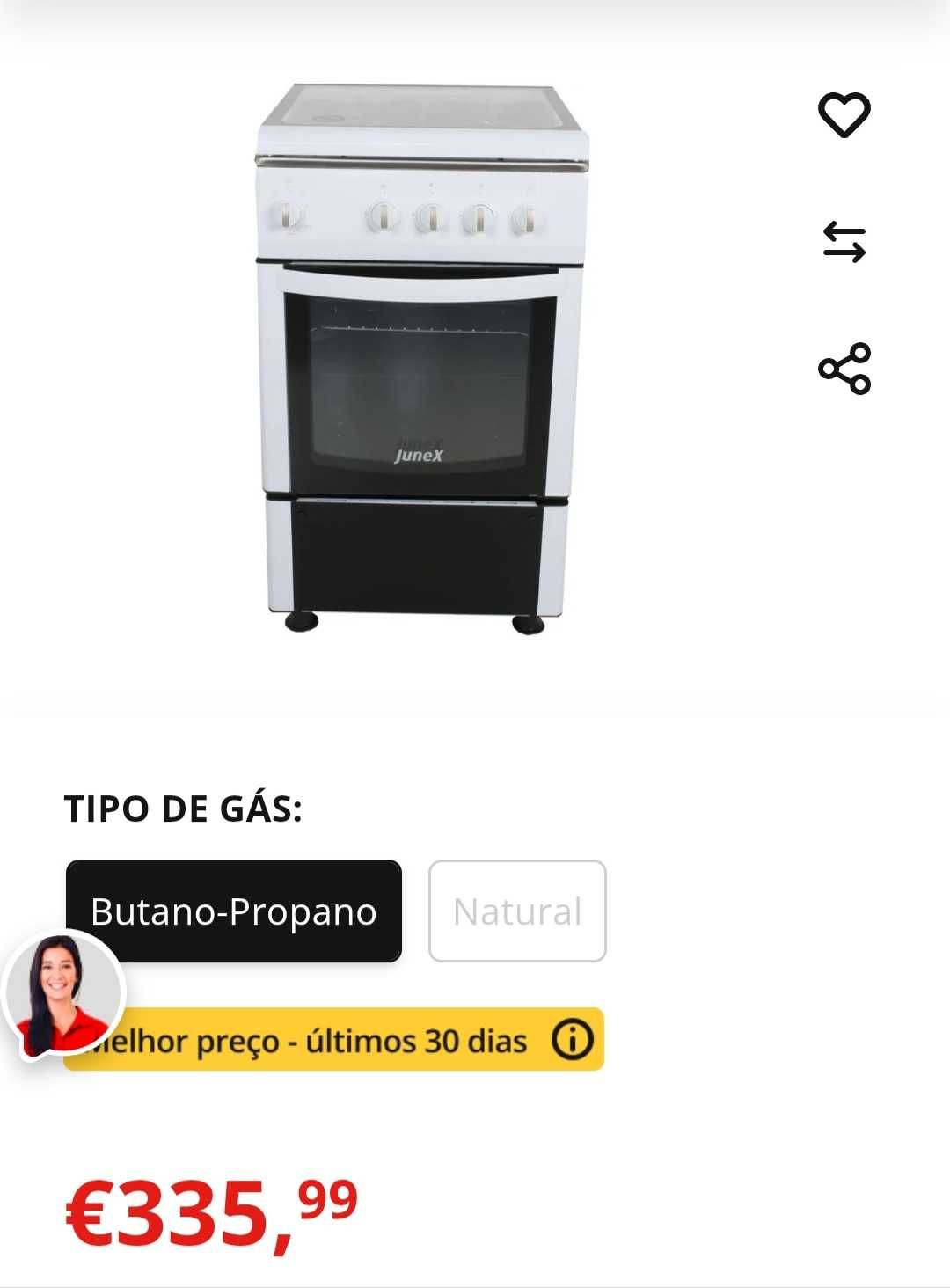 Fogão JUNEX - Gás Butano-Propano - com forno.