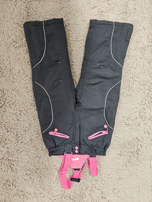 Spodnie narciarskie, zimowe, dziecięce, szare, r. 104