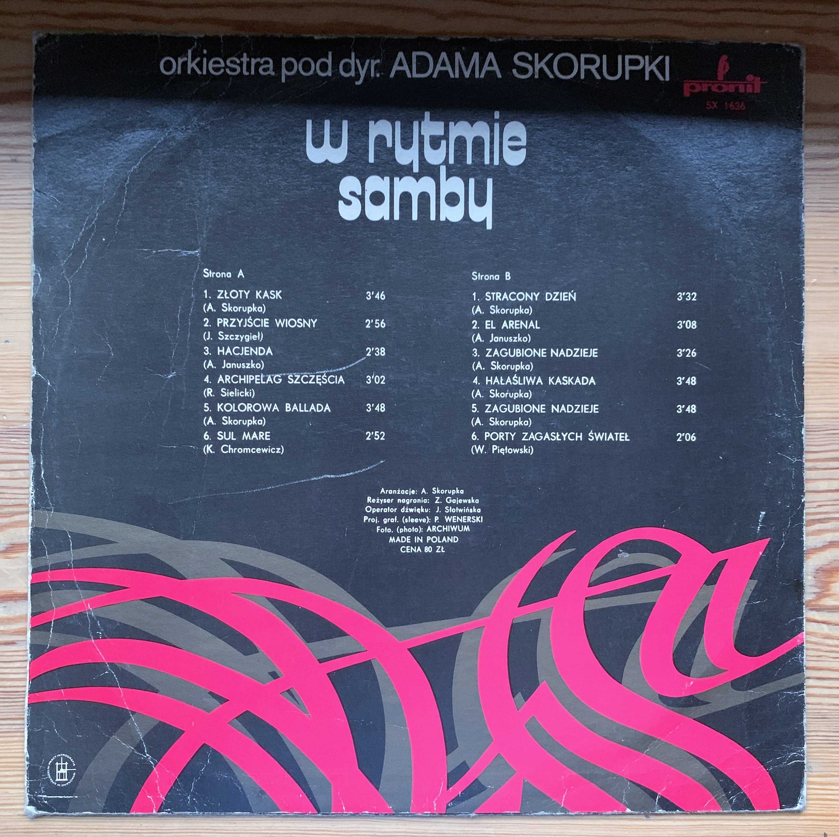 W Rytmie Samby - orkiestra pod dr. Adama Skorupki, płyta winylowa