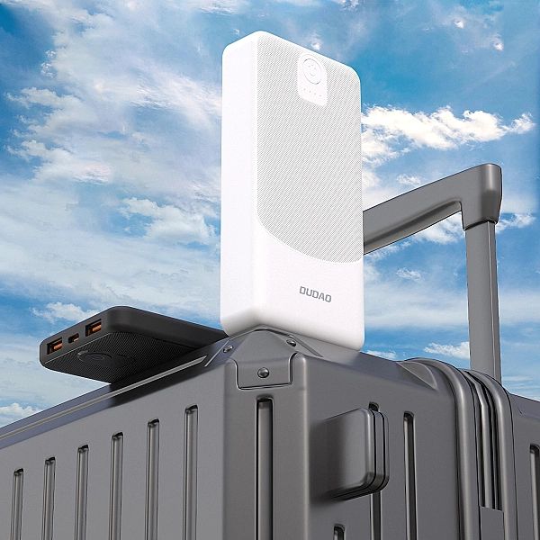 Powerbank Dudao K10/10000mAh 2.4A 2 x USB-A - biały