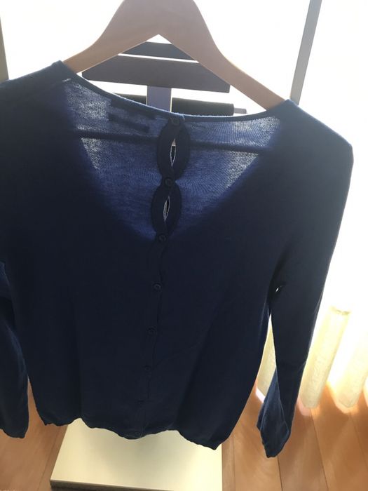 Camisola em malha,Massimo Dutti ,decote em V