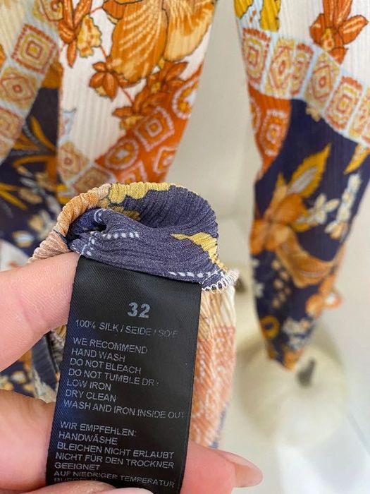 Sand Copenhagen jedwabna sukienka na jesień XS 34 Jedwab 100% silk