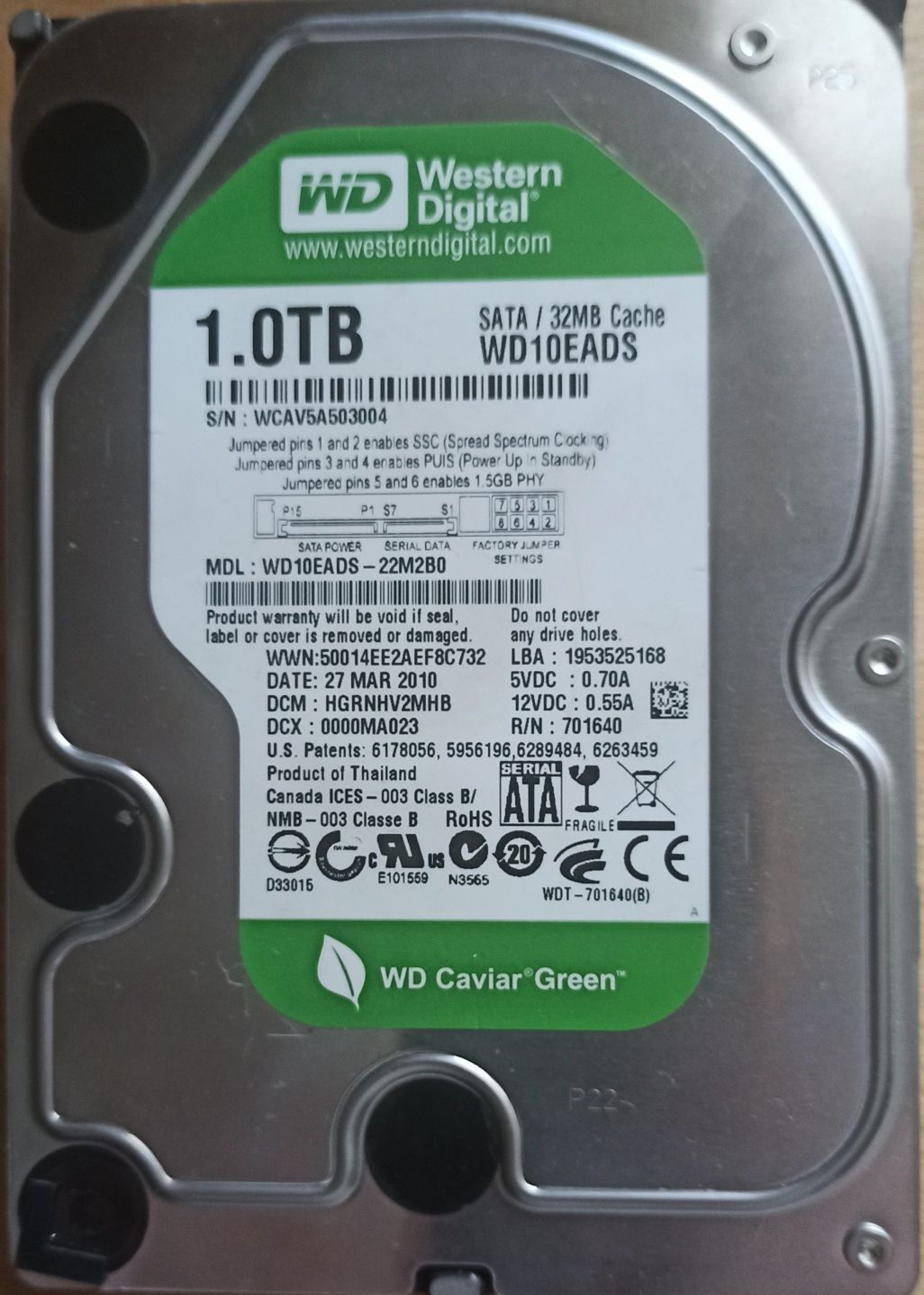 HDD 1Tb 3.5" диск