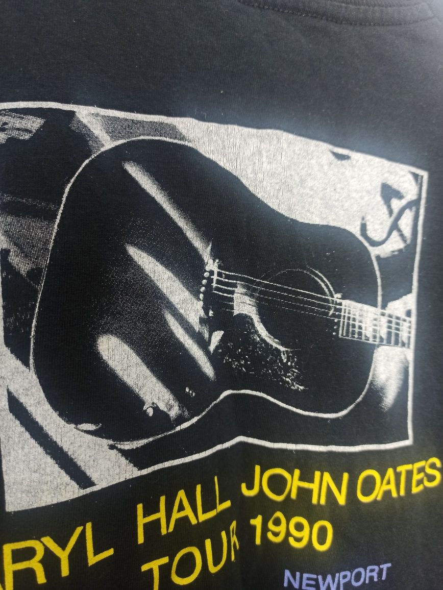 90s Daryl Hall John Oates Tour 1990 rock band vintage t-shirt koszulka