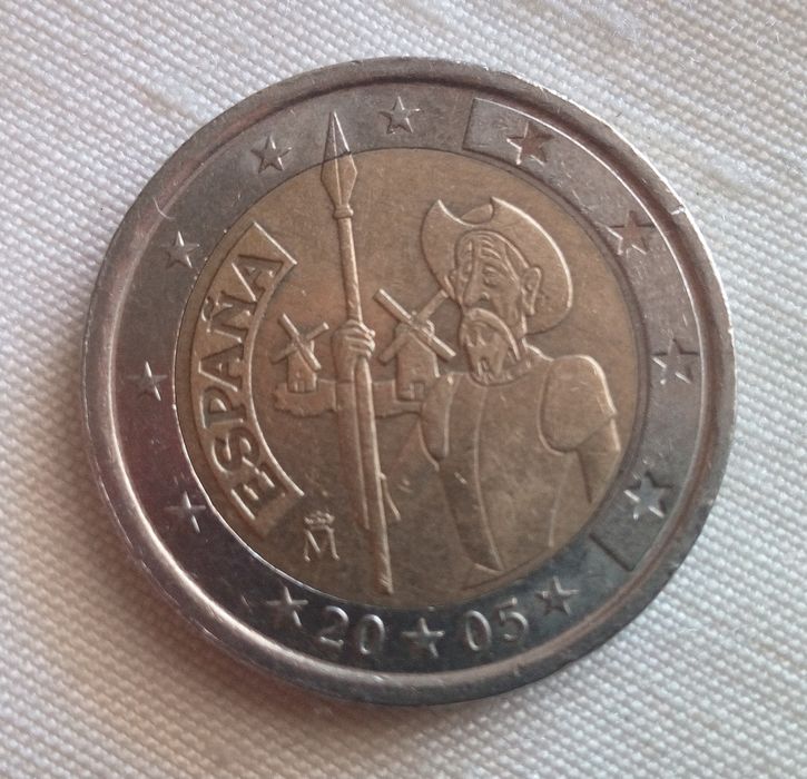 Moeda de 2 euros Espanha 2005 "rara"