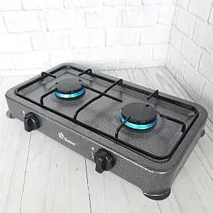 Газова плита настільна DOMOTEC 2 конфорки газовий таганок