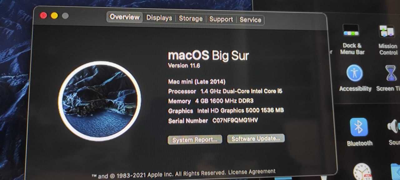 Mac mini (late 2014) i5 1.4Ghz, 4Gb RAM, 120 Gb HDD