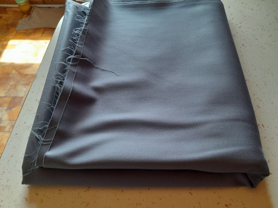 Костюмная новая ткань с бабушкиного шкафа, серая и серая с голубизной