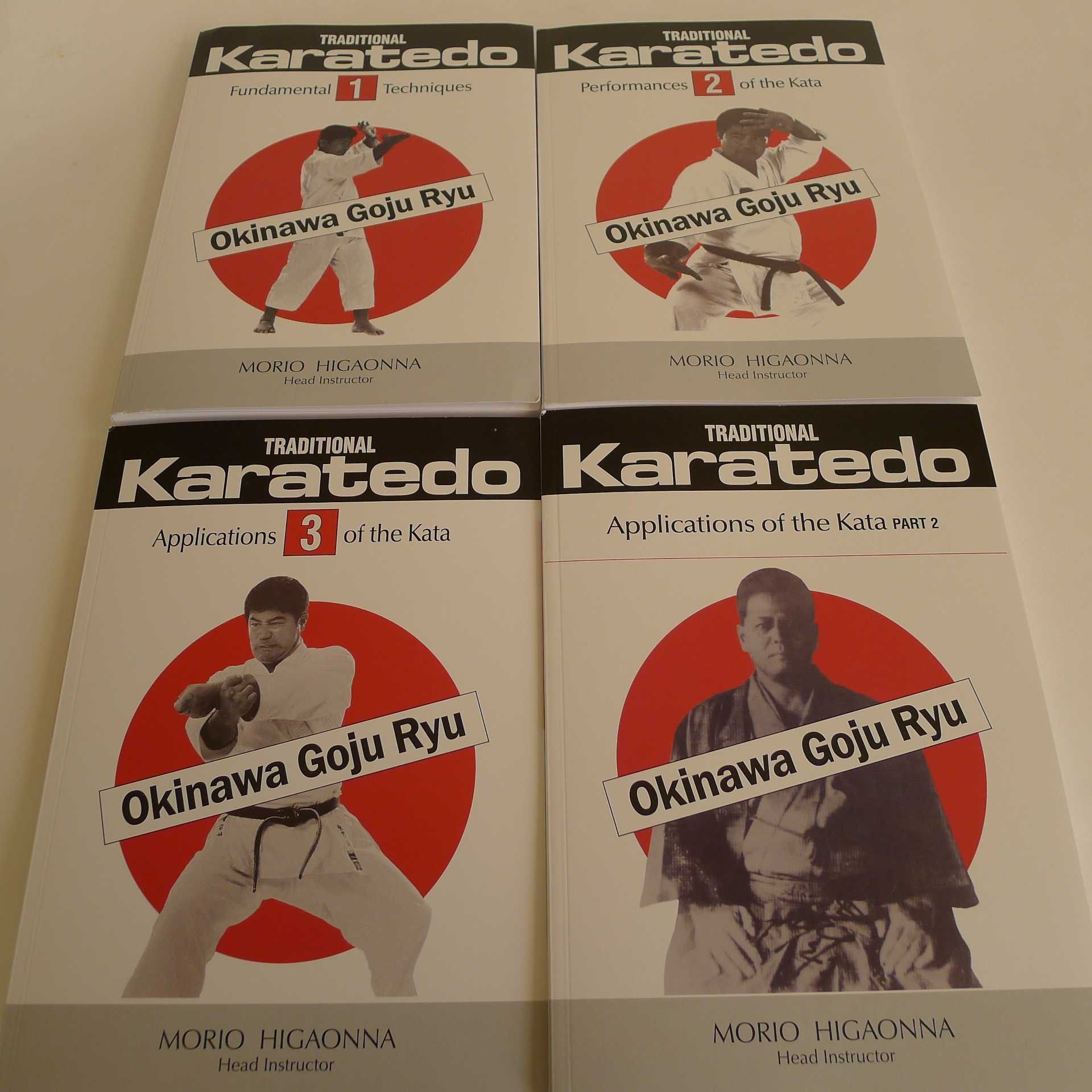 HIGAONNA - Okinawa Goju Ryu Karate  1 - 4  komplet  UNIKAT/ Yamaguchi