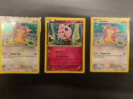 Karty Pokemon Promo zestaw 3 sztuk Audino 2x, Jigglypuff