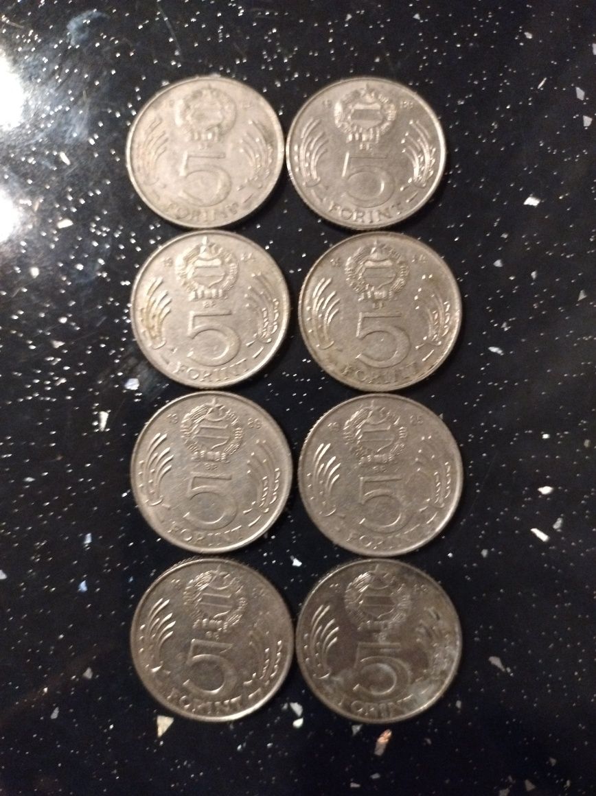 Monety Forint 5 z roku 84-89