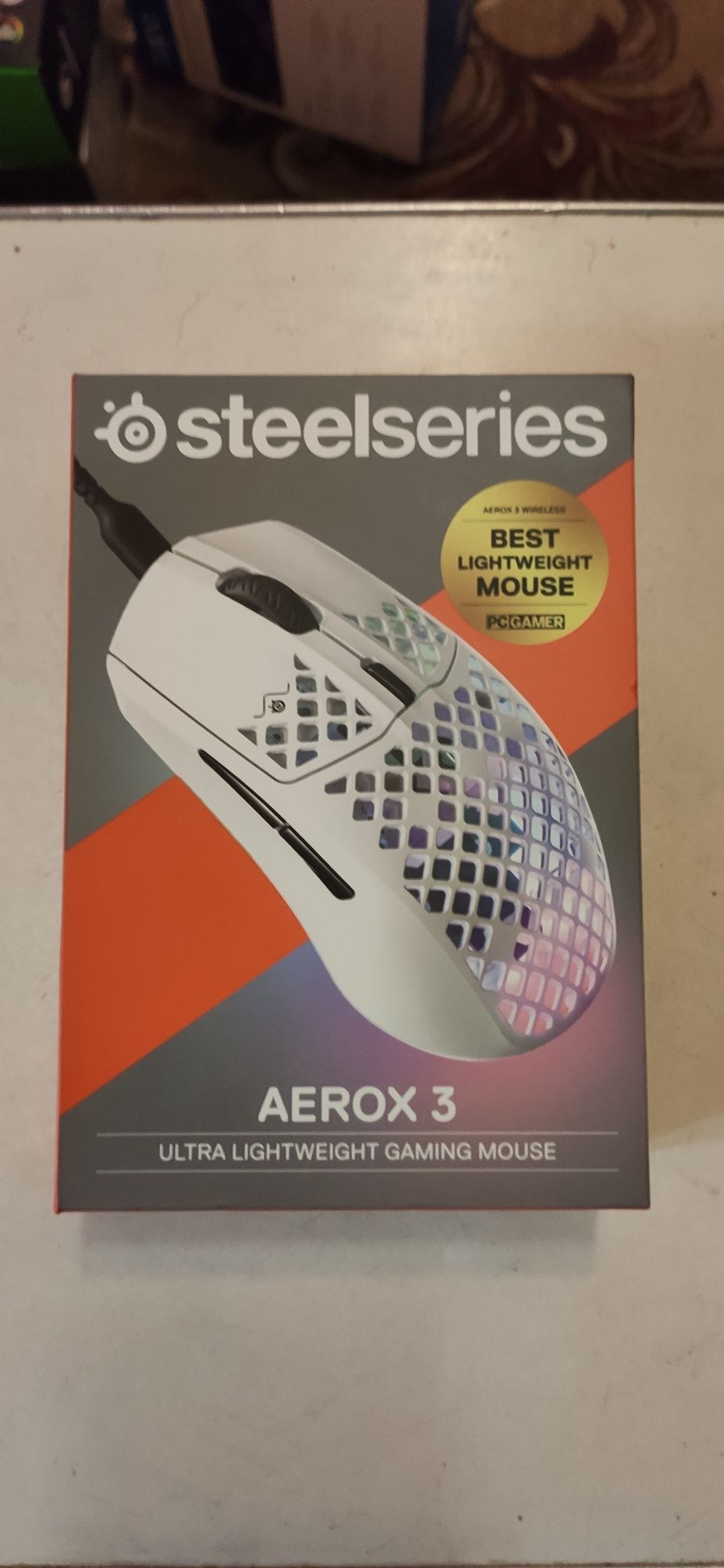 Миша SteelSeries Aerox 3 Snow White (62603)
