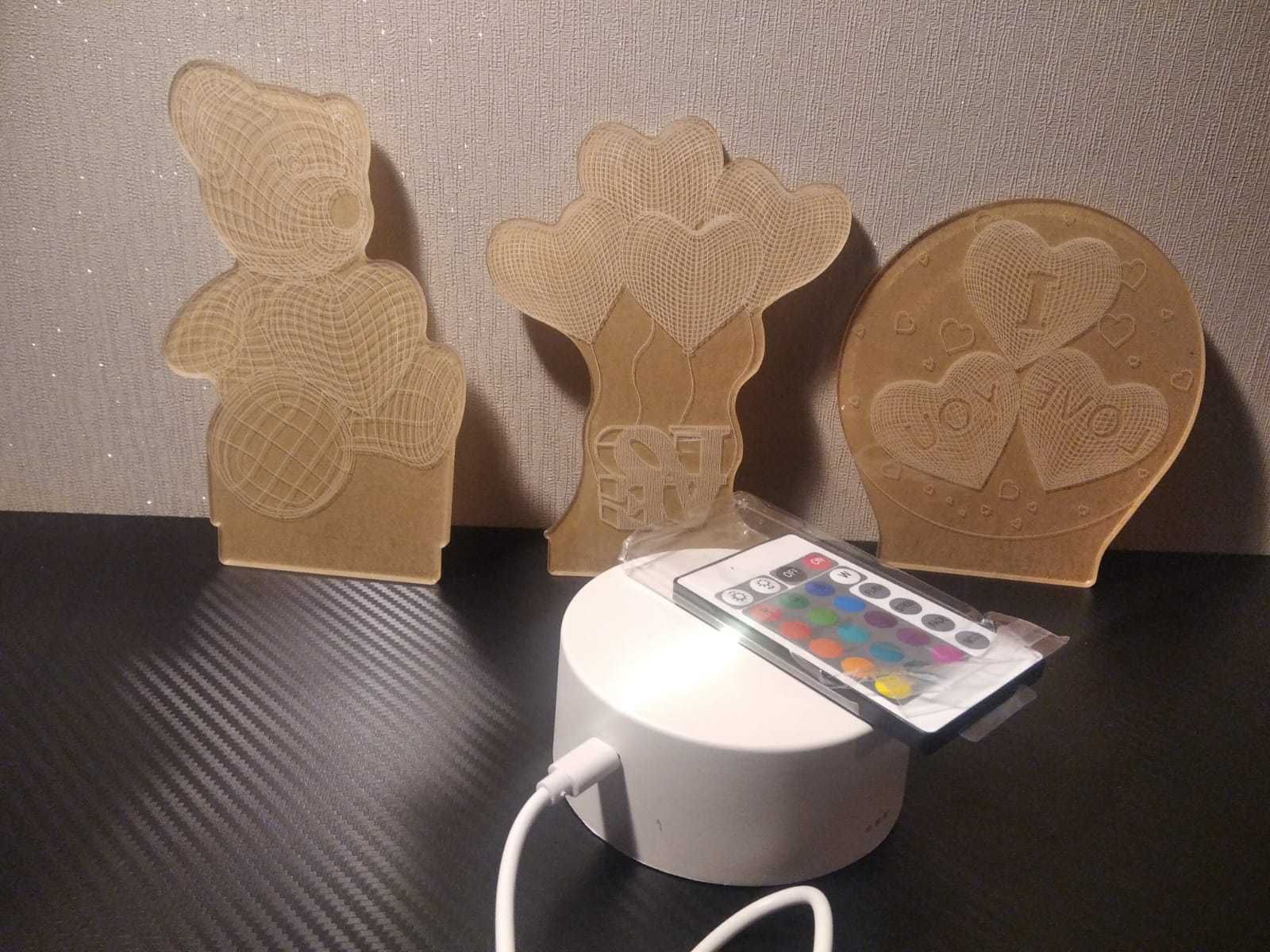 lampka nocna 3d Miś
