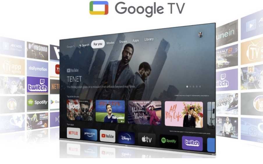 Telewizor TCL 55C845 Mini LED 4K UHD 144Hz Bluetooth, Wi-Fi, HDMI 2.1.