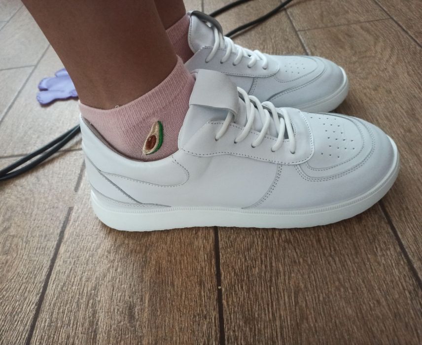 Анатомічні шкіряні кеди, кросівки на широку ногу розмір 42, 43