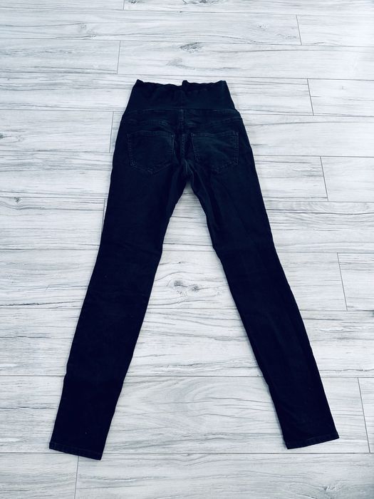Czarne spodnie elastyczne H&M mama M