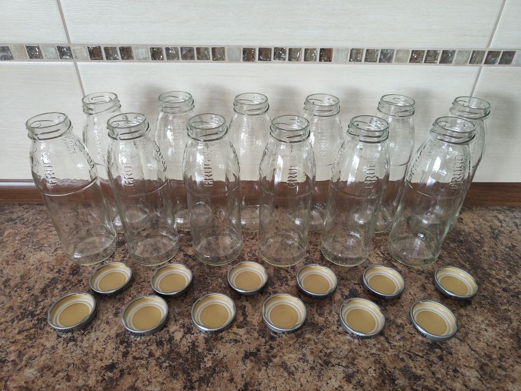 12sztuk butelki szklane z nakrętkami na przetwory poj. 250ml