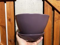 Doniczka trójkątna fioletów 25 cm