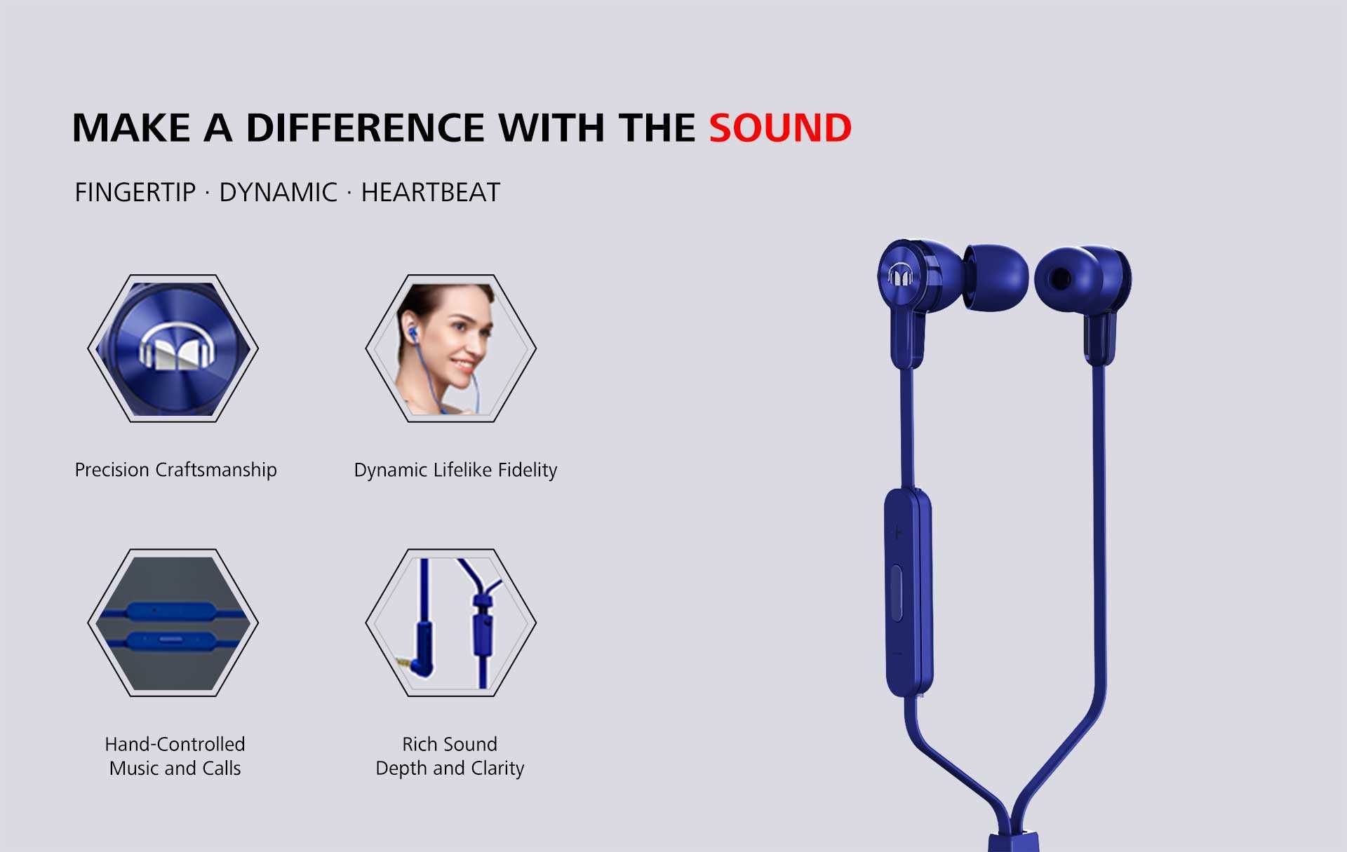 Słuchawki Huawei Honor Monster N-Tune 100 AM15 - NOWE