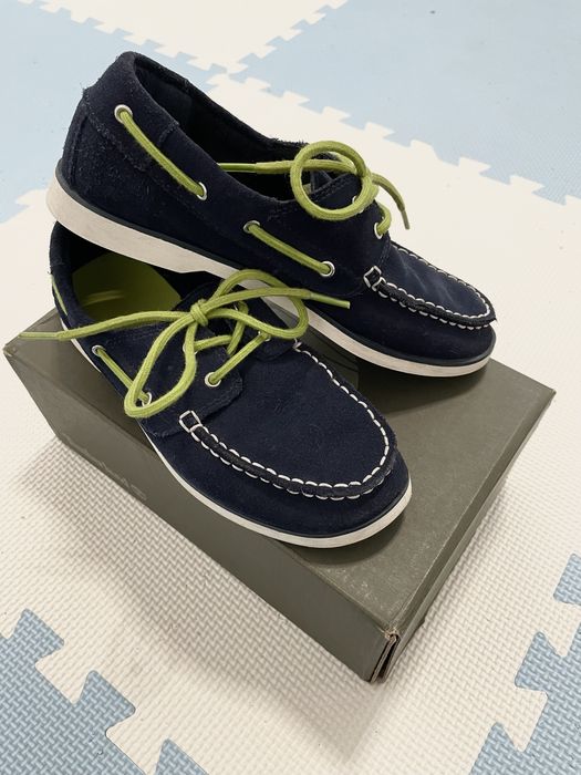 Buty mokasyny granatowe zamszowe Timberland r. 36