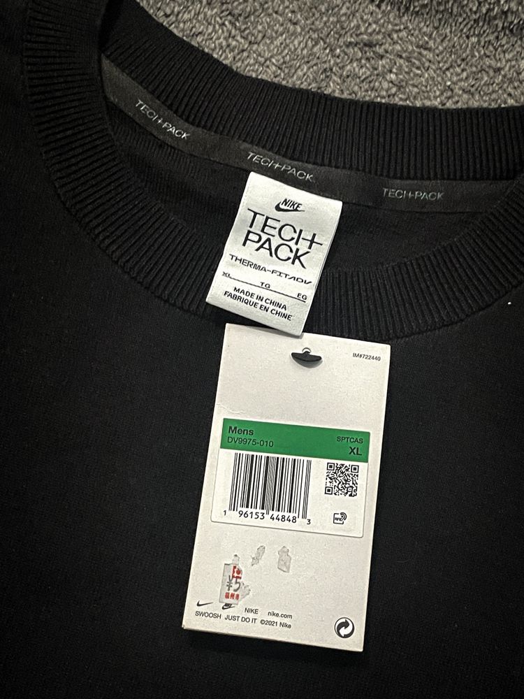 Nike tech pack світшот новий оригінал XL чорна кофта