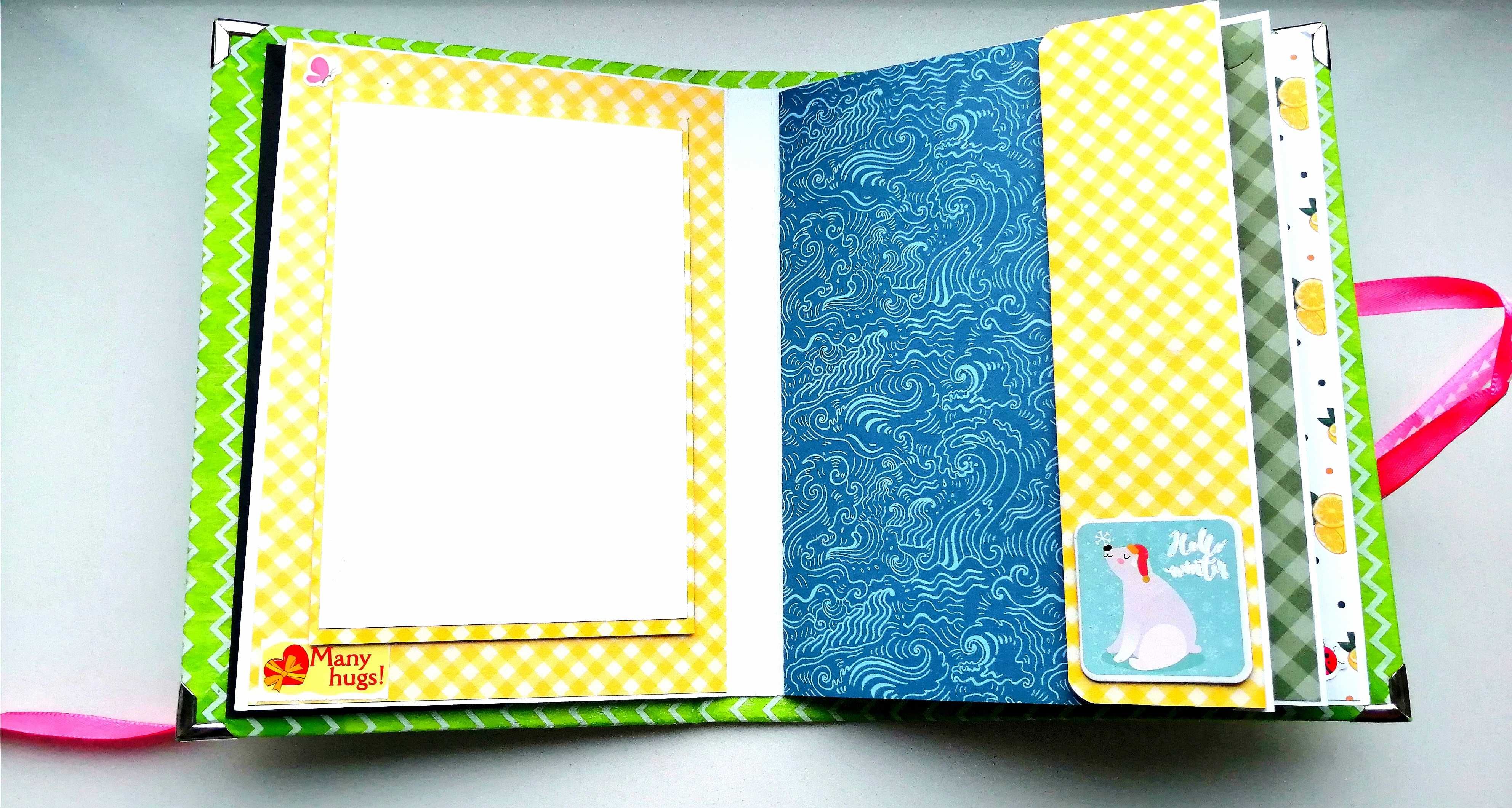 Album na zdjęcia ręcznie robiony, scrapbooking, prezent, handmade