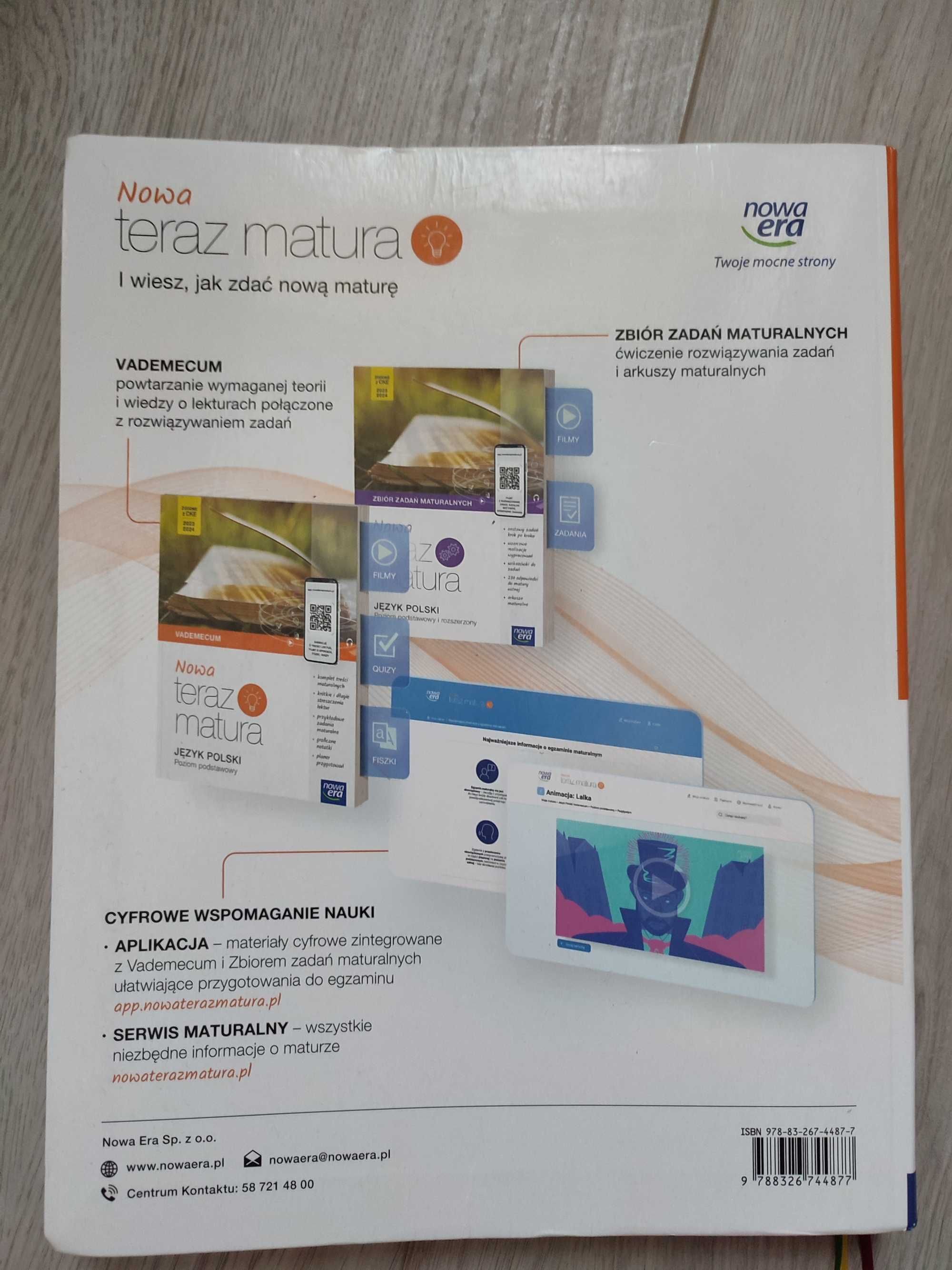 Nowa teraz matura j. polski Vademecum + kod dostępu