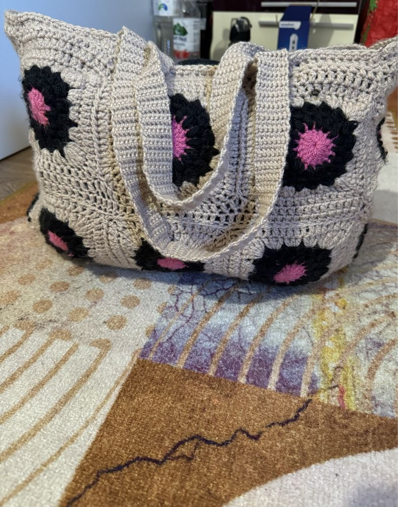 Torebka szydełkowa handmade