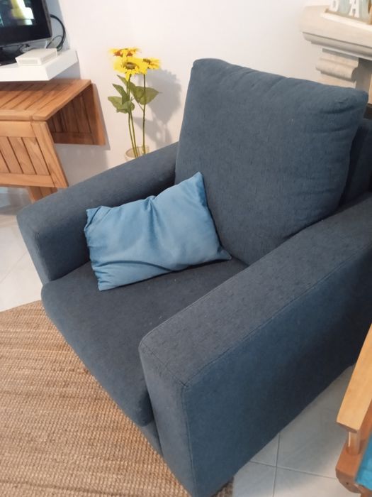 Sofá / Cadeirão / Poltrona Azul