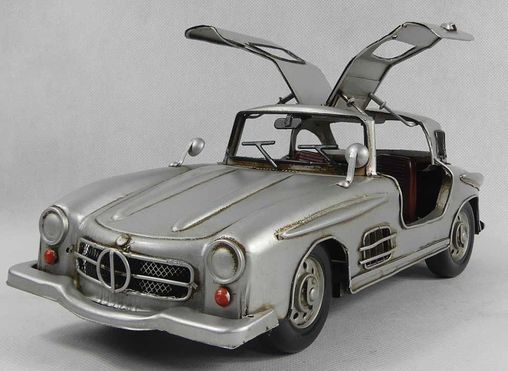 Gullwing Replika Metalowy Mercedes -Benz 300 SL AUTO pojazd retro