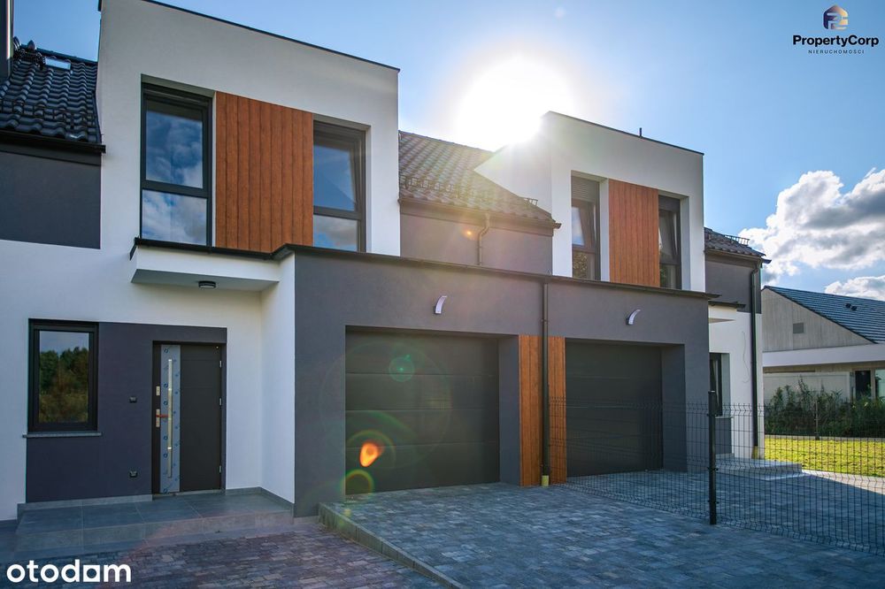 Dom w zabudowie bliźniaczej | Stan deweloperski | Garaż | Duży ogród