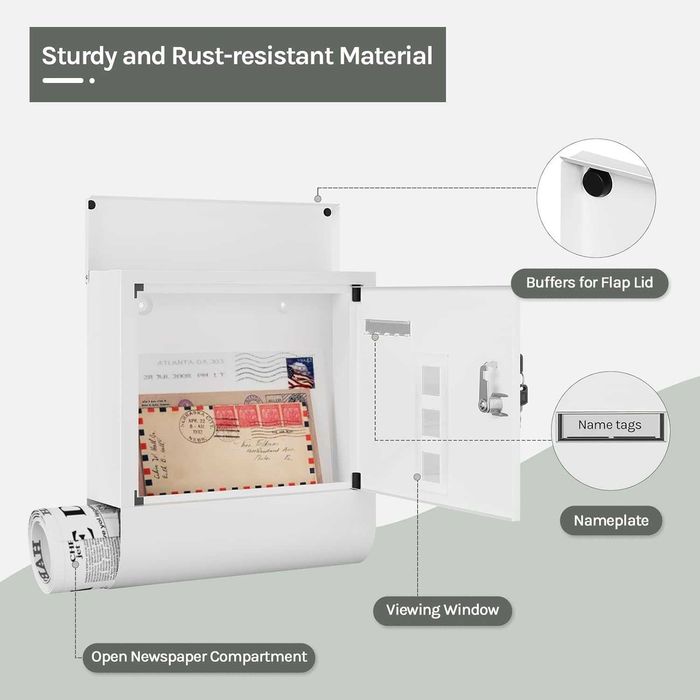 Nowa skrzynka na listy / pocztowa / na kluczyk / WOLTU !A1584!