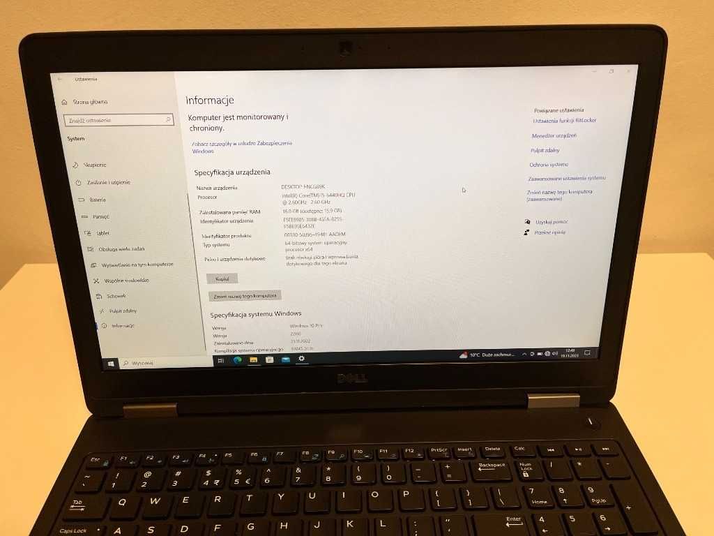 DELL Precision 3510 |i5-6440HQ|16GB RAM|256GB SSD