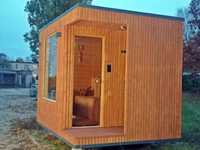 Sauna ogrodowa kompletna z całym wyposażeniem izolowana transport