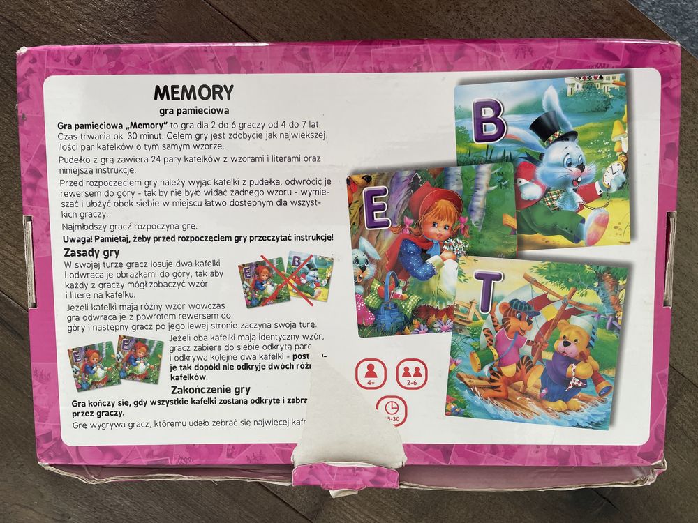 Gra memory maxi 21 par kafli abecadło litery 4+