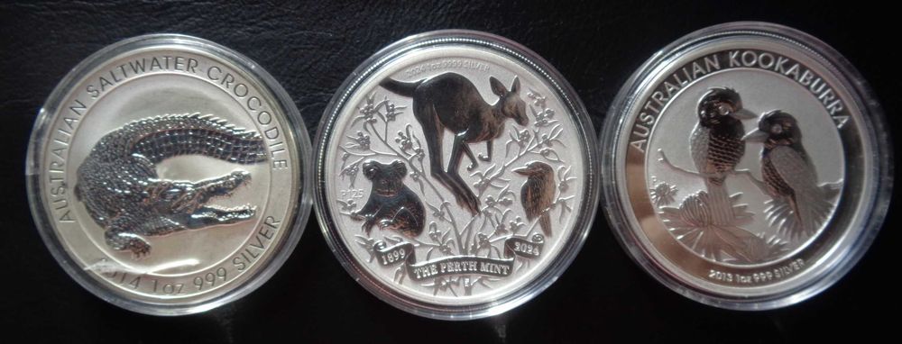 Onças Prata 999 Austrália
