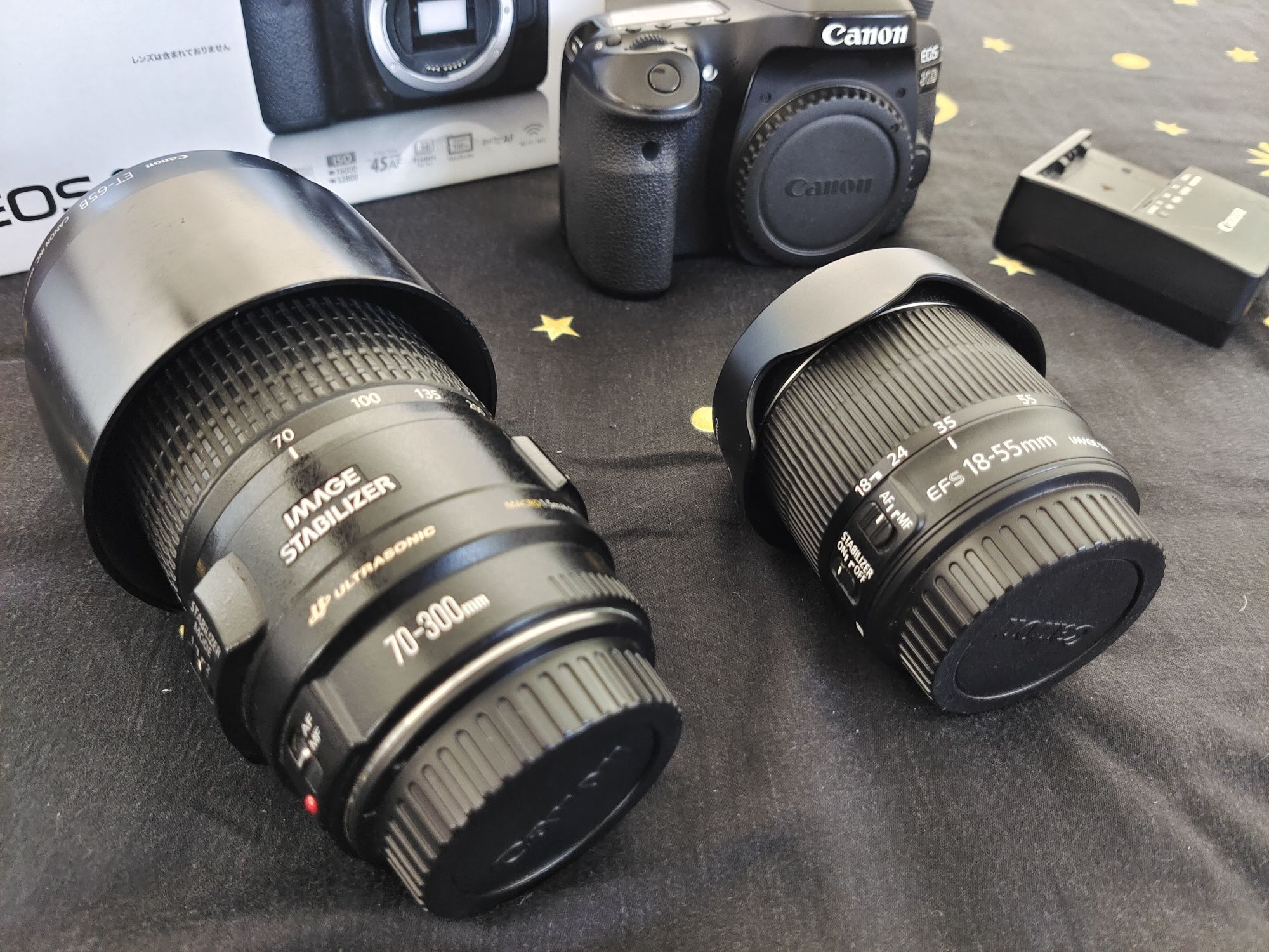 Aparat fotograficzny Lustrzanka Canon 80D + 2 obiektywy OKAZJA