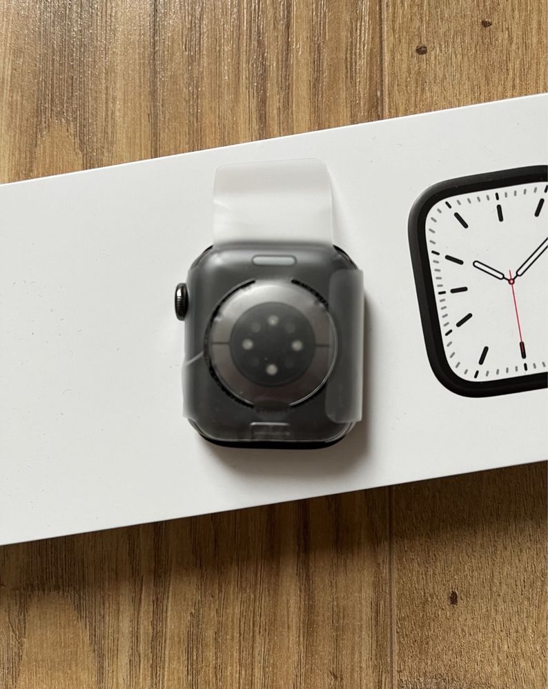 Nowy Apple Watch 7 stalowy / stainless steel grafitowy 41 mm