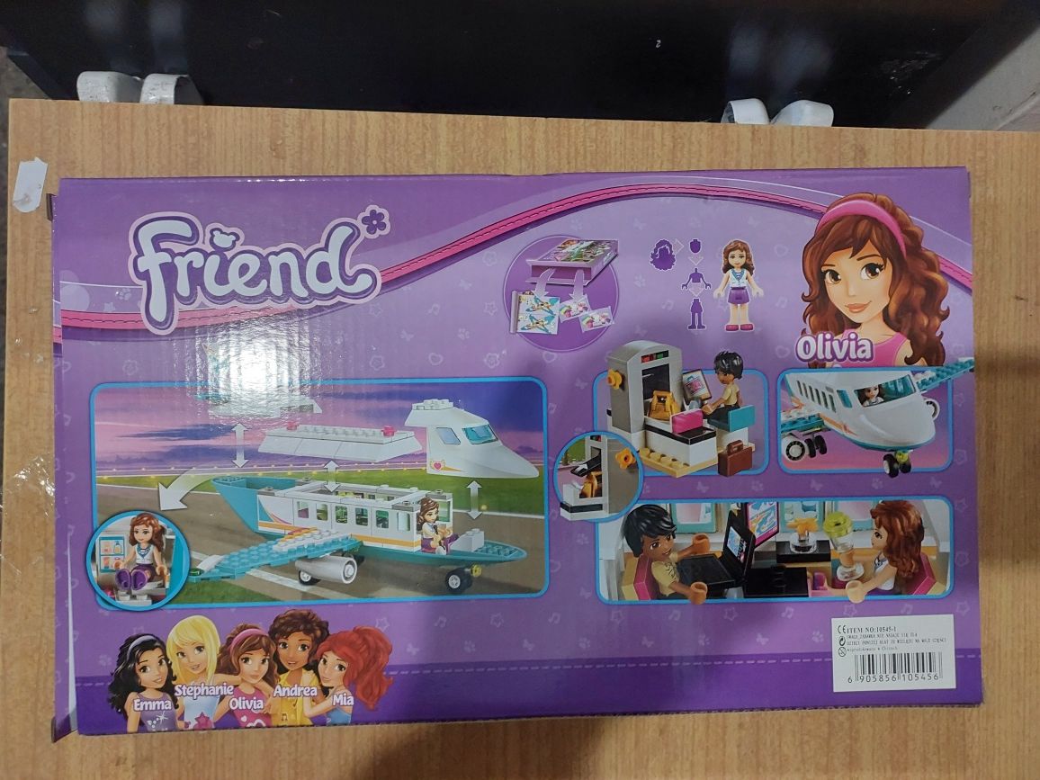 Friends samolot pasażerski 236el 2 figurki Nowe nie lego zabawki