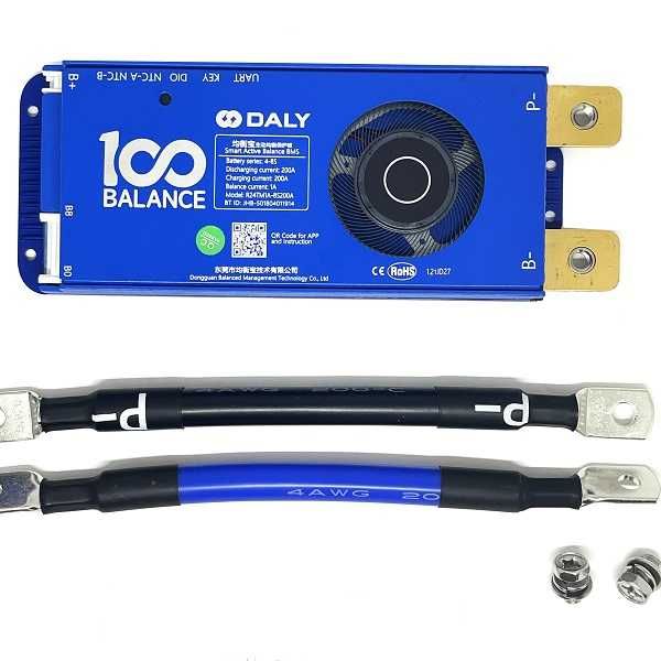 Плати Smart BMS Daly 4-24S, 8-24S + 1А active balancе+BT