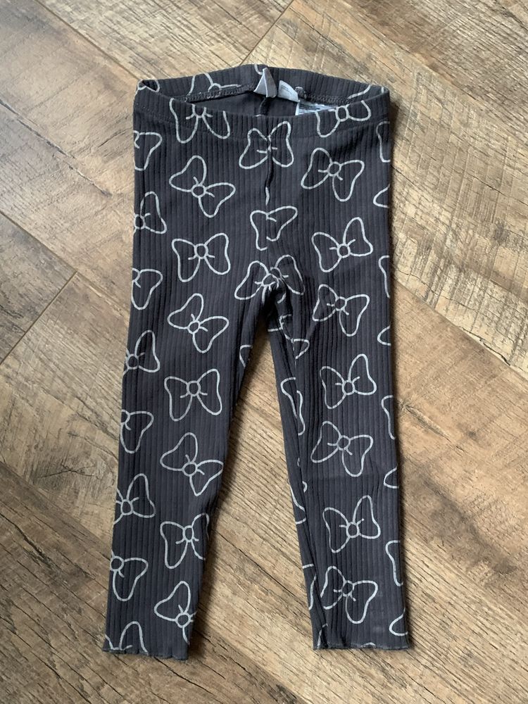 Prążkowane legginsy H&M r. 92