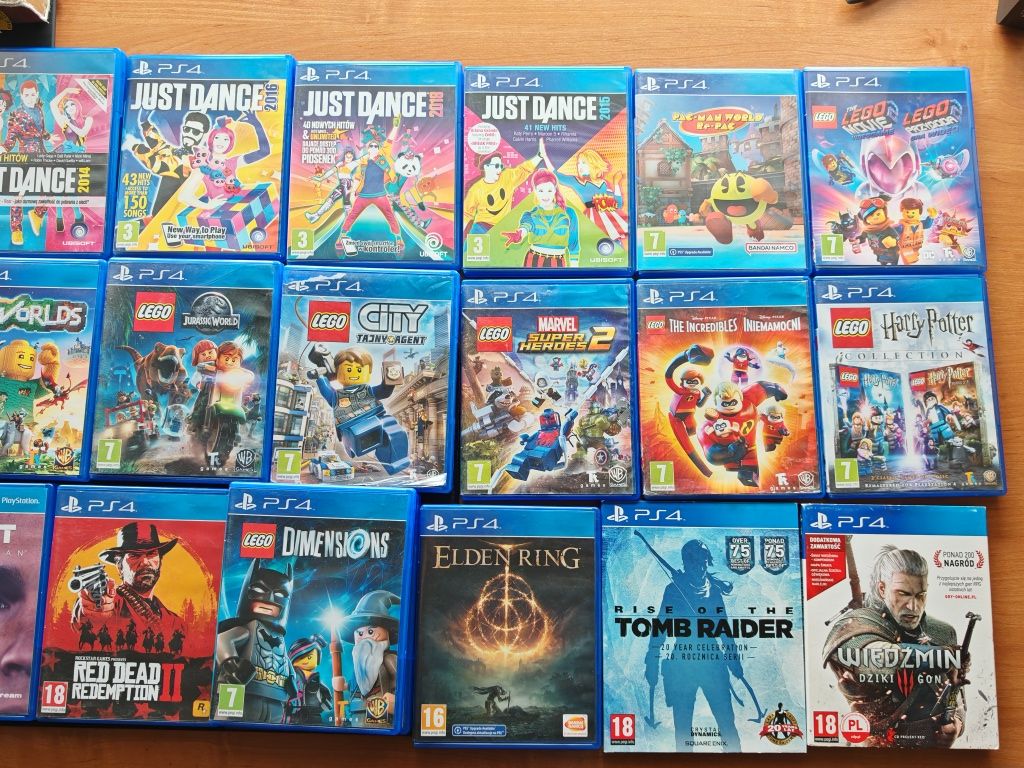 Zestaw gier PS4 PS5 Just dance Minecraft wiedza to potęga Gran turismo