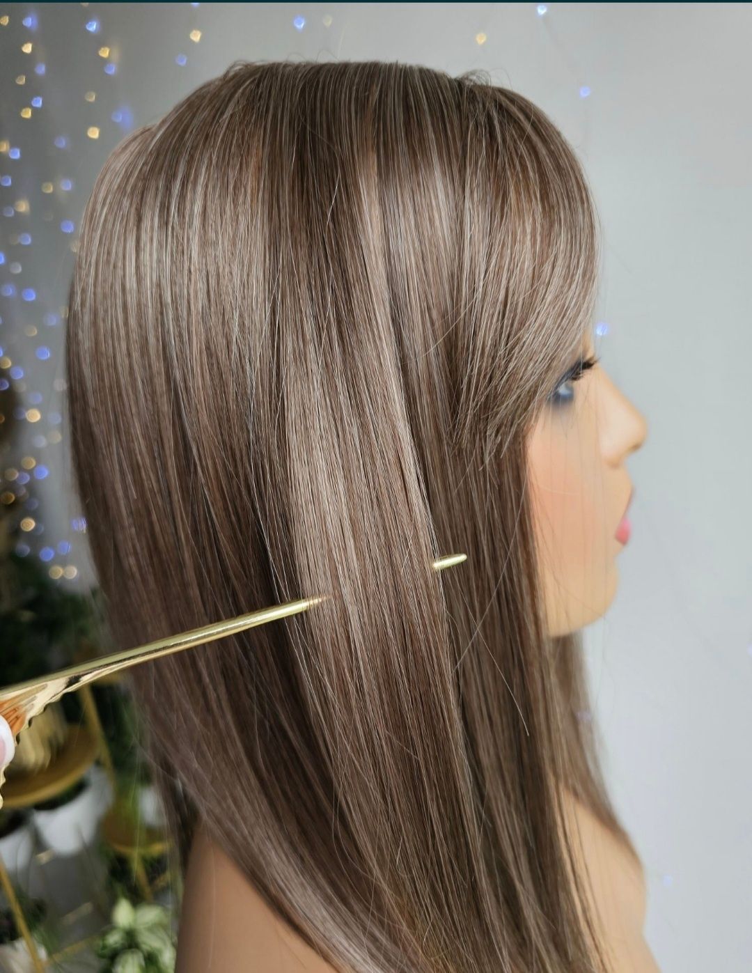 Topper tupet o naturalnej gęstości Beata mysi blond 3D