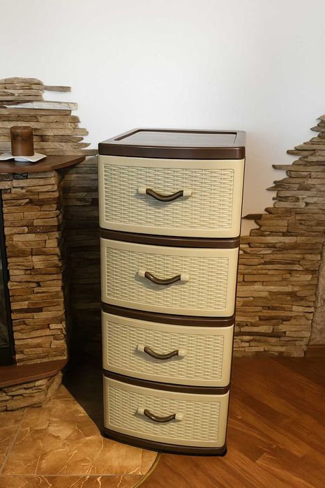 РОЗПРОДАЖ ‼️Пластиковий комод тумбочка Новий Пластиковый комод